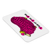 Funny Pink Ram Chinese Year Zodiac Magnet (Rechte Seite)