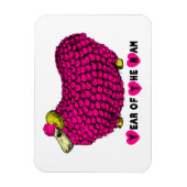 Funny Pink Ram Chinese Year Zodiac Magnet (Vertikal)