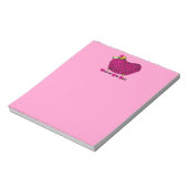Funny Pink Ram Chinese Year Zodiac Notepad Notizblock (Rotiert)