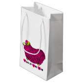 Funny Pink Ram Chinese Year Zodiac S Geschenktasch Kleine Geschenktüte (Rückseite Schrägansicht)