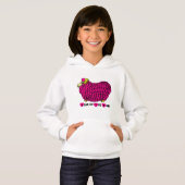Funny Pink Ram Chinesisch Neujahr Zodiac Girl Hodd Hoodie (Vorne ganz)