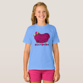 Funny Pink Ram Chinesisch Neujahr Zodiac Girl T-Sh T-Shirt (Vorne ganz)