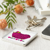 Funny Pink Ram Chinesisch Neujahr Zodiac Schlüssel Schlüsselanhänger (Seite)