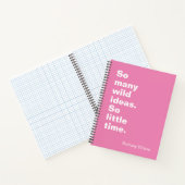 Funny Pink Spiral Notebook Notizblock (Innenseite)