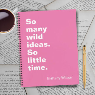 Funny Pink Spiral Notebook Notizblock