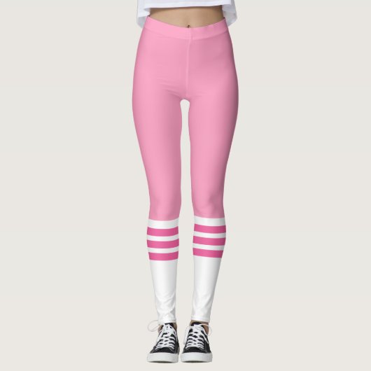 Funny Pink Team Tube Socke Leggings (Vorderseite)