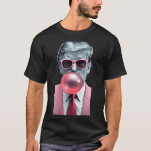 Funny Pink Trump Bubble Gum Yum T-Shirt