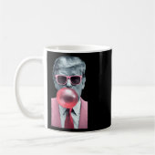 Funny Pink Trump Bubble Gum Yum T-Shirt Kaffeetasse (Links)