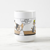 Funny Pinocchio am Bar Kaffeetasse (Mittel)