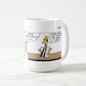 Funny Pinocchio am Bar Kaffeetasse (VorderseiteRechts)