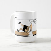 Funny Pinocchio am Bar Kaffeetasse (Vorderseite Links)