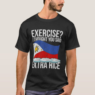 Funny Pinoy Extra Reis Philippinisches Kulturerbe T-Shirt