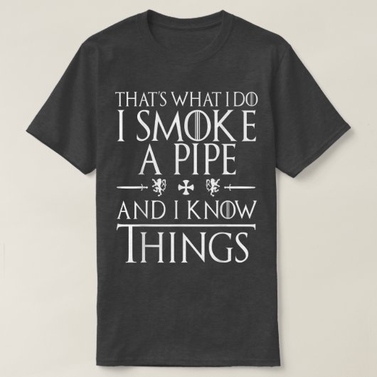 Funny Pipe Smoking T Shirts Gifts (Design vorne)