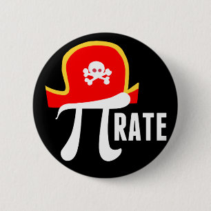 Funny Pirate Button