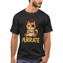 Funny Pirate Cat "PURRATE" Design - Niedlich & cle