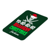 Funny Pirate Christmas Pun Yo Ho Ho Ho Magnet (Linke Seite)