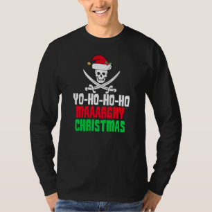 Funny Pirate Christmas Yo Ho Ho Ho Ho T-Shirt