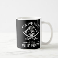 Funny Pirate Design Captain Ship Show Boati