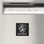 Funny Pirate Design Captain Ship Show Boati Magnet (In Situ (Geschirrspüler))