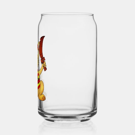 Funny Pirate Dog with Toy Sword Dosenglas (Links)