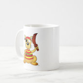 Funny Pirate Dog with Toy Sword Kaffeetasse (Vorderseite Links)
