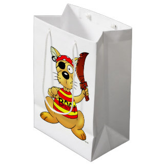 Funny Pirate Dog with Toy Sword Mittlere Geschenktüte
