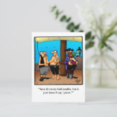 Funny "Pirate Fashion" Spaß Postcard Postkarte (Stehend Vorderseite)