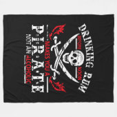 Funny Pirate Geschenke Fleecedecke (Vorderseite (Horizontal))