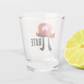 Funny Pirate Math Pun Schnapsglas (Rückseite)