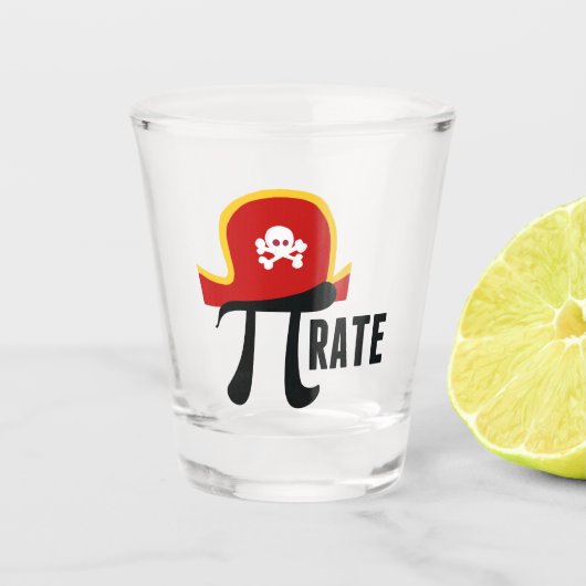 Funny Pirate Math Pun Schnapsglas (Vorderseite)
