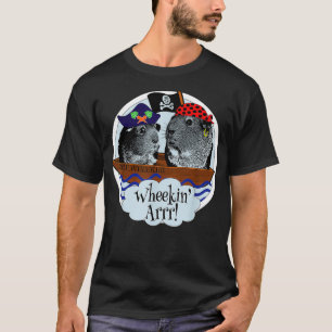Funny Pirate Niedliche Guinea Pigs Wheek Squad Spr T-Shirt