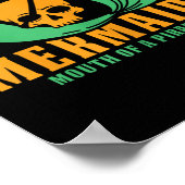 Funny Pirate Outfit Freebooter Karibik Poster (Ecke)