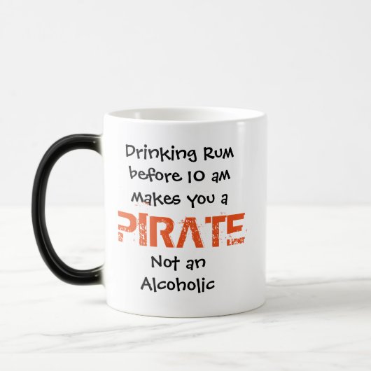 Funny Pirate Rum Tasse | Spaß-Geschenk für Getränk (Links)