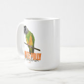Funny Pirate Senegal Parrot Pet Bird Kaffeetasse (Vorderseite Links)