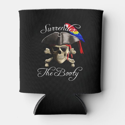 Funny Pirate Verzicht auf den Hintern Dosenkühler (Vorderseite)