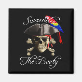 Funny Pirate Verzicht auf den Hintern Magnet (Vorne)