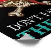 Funny Pirate Zitat Tampa Gasparilla Crossbones Des Poster (Ecke)