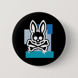 Funny Piratenflagge Bunny Skull Crossbones Osterfe Button