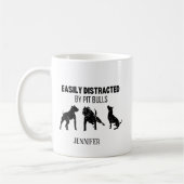Funny Pit Bull Dog Breed Kaffeetasse (Links)
