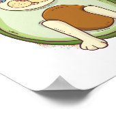 Funny PITBULL AVOCADO Cartoon Kinder Teens Erwachs Poster (Ecke)