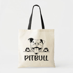 Funny Pitbull Gift Pittie Welpe Dog Pit Bull Tragetasche