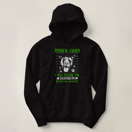 Funny Pitbull Grafik für Frauen und Männer Pitbull Hoodie (Design vorne)
