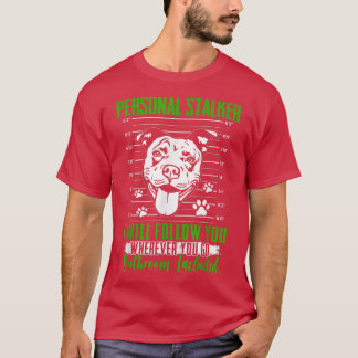 Funny Pitbull Grafik für Frauen und Männer Pitbull T-Shirt