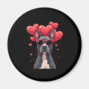 Funny Pitbull Heart Valentinstag Dog Vater Mama Gi Magnet