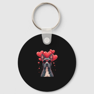 Funny Pitbull Heart Valentinstag Dog Vater Mama Gi Schlüsselanhänger
