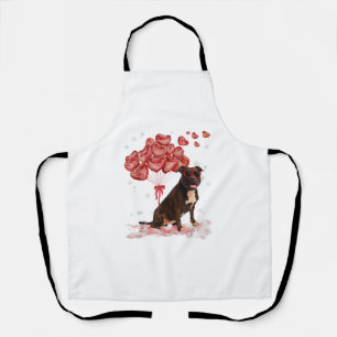 Funny Pitbull Heart Valentinstag Dog Vater Mama Gi Schürze