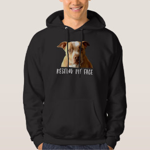 Funny Pitbull Hund Ruhige Grubengestänge Hoodie