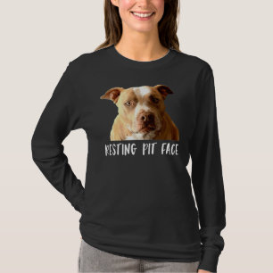 Funny Pitbull Hund Ruhige Grubengestänge T-Shirt