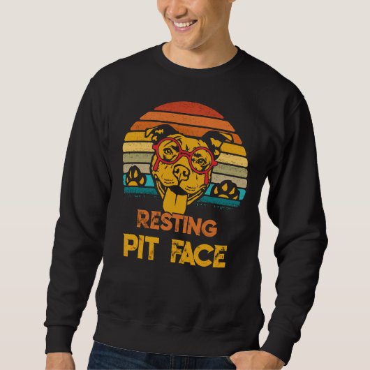 Funny Pitbull Sweatshirt (Vorderseite)