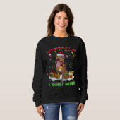 Funny Pitbull Weihnachten hässlich Sweater Hund Xm Sweatshirt (Vorne ganz)